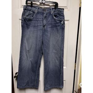 BKE Buckle Jeans Mens 36 Short 36x27 Marshall Straight Relaxed Blue‎ Denim DEX-C